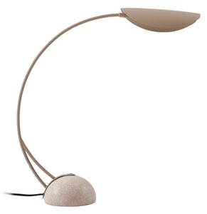 Stolní lampa Lucande, Rivera, Béžová, Jídelna, Kov, Moderní