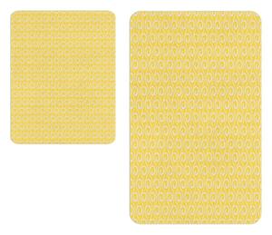 Žluté koupelnové předložky v sadě 2 ks – Oyo Concept