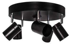 Stropní Lampa By Rydéns, Correct, stmívatelné, Černá, Obývací pokoj, Kov, Moderní