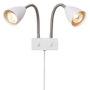 Nástěnná Svítidla Markslöjd, Ciro, Bílá, Obývací pokoj, Kov, Moderní