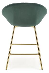 HALMAR Barová židle H112 tmavě zelená