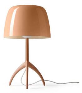 Stolní lampa Foscarini, stmívatelné, Pudrová, Obývací pokoj, Hliník