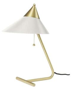 Stolní lampa Warm Nordic, Brass Top, Bílá, Obývací pokoj, Kov, Design