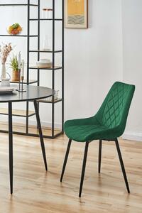 Ak furniture Čalouněná designová židle Justina zelená
