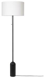Stojací Lampa GUBI, stmívatelné, Černá, Obývací pokoj, Mramor