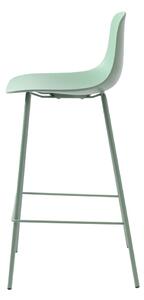 Světle zelená plastová barová židle (výška sedáku 67,5 cm) Whitby – Unique Furniture 4