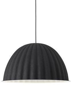 Závěsná svítidlo Muuto, stmívatelné, Černá, Jídelna, Tkanina / Textil