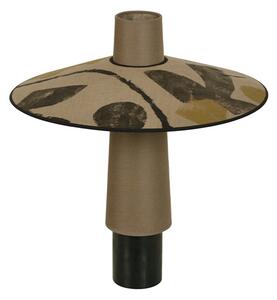 Stolní lampa Forestier, Thésée, Hnědá / Rezavá, Obývací pokoj, Tkanina / Textil, Boho