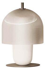 Stolní lampa Aromas del Campo, Holm, stmívatelné, Bílá, Obývací pokoj, Sklo, Skandinávský
