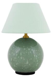 Stolní lampa Globen Lighting, IRIS, stmívatelné, Zelená, Obývací pokoj, Sklo, Vintage