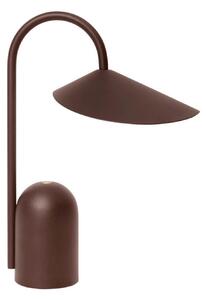 Stolní lampa ferm LIVING, Hnědá / Rezavá, Obývací pokoj, Hliník