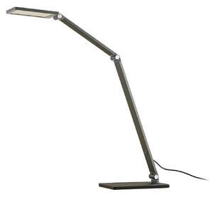 Stolní lampa Lucande, Mion, stmívatelné, Šedá, Pracovna, Kov, Moderní