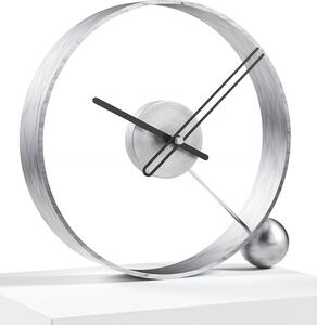 Mclocks Designové stolní hodiny Endless antik silver/black 32cm