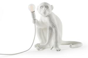 Stolní lampa SELETTI, Monkey Lamp, Bílá, Obývací pokoj, Plast, Design