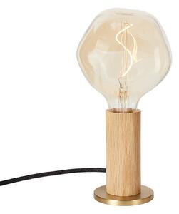 Stolní lampa Tala, Knuckle, stmívatelné, Dřevo, Obývací pokoj, Dřevo