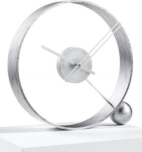 Mclocks Designové stolní hodiny Endless antik silver/silver 32cm