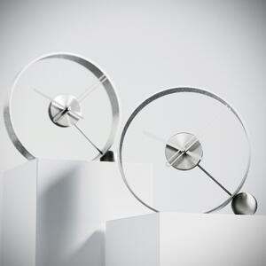 Mclocks Designové stolní hodiny Endless antik silver/silver 32cm
