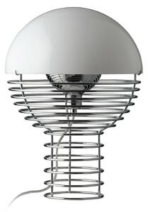 Stolní lampa Verpan, Wire Small, Metalická, Obývací pokoj, Kov, Design