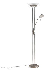 Stojací Lampa Lindby, Yveta, stmívatelné, Metalická, Obývací pokoj, Kov, Moderní