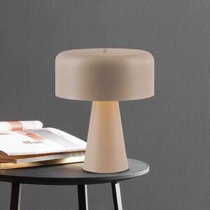 Schöner Wohnen Stolní lampa PENTO, béžová, výška 35 cm, kov, E27, Krémová / jantar, Obývací pokoj / jídelna, kov, Moderní