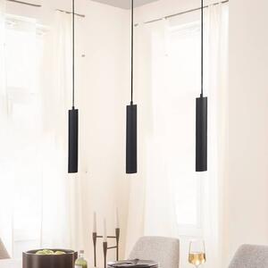 Schöner Wohnen LED závěsné světlo DANTE, černá, 3 x GU10, délka 90 cm, kov, Černá, Obývací pokoj / jídelna, kov, Moderní