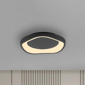 Schöner Wohnen LED stropní svítidlo MONTA, černé, Ø 40 cm, kov, Switchdim, stmívatelný, Černá, Obývací pokoj / jídelna, kov, Moderní