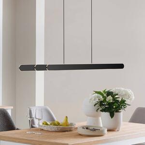 Schöner Wohnen LED závěsné světlo ADRIANA ROUND, černá, délka 160 cm, kov,, stmívatelný, Černá, Obývací pokoj / jídelna, Hliník, Moderní