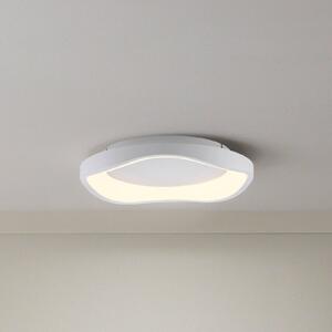 Schöner Wohnen LED stropní svítidlo MONTA, bílé, Ø 40 cm, kov, Switchdim, stmívatelný, Bílá / opál, Obývací pokoj / jídelna, kov, Moderní