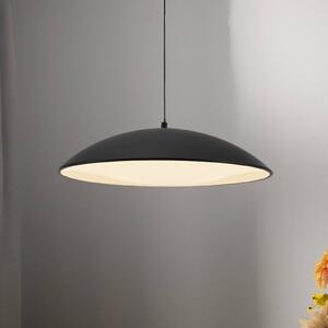 Schöner Wohnen LED závěsné světlo LENTE, černé, Ø 40 cm, kov, Switchdim, stmívatelný, Černá, Obývací pokoj / jídelna, kov, Moderní