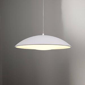 Schöner Wohnen LED závěsné světlo LENTE, bílé, Ø 40 cm, kov, Switchdim, stmívatelný, Bílá / opál, Obývací pokoj / jídelna, kov, Moderní