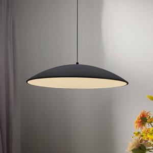 Schöner Wohnen LED závěsné světlo LENTE, černé, Ø 50 cm, kov, Switchdim, stmívatelný, Černá, Obývací pokoj / jídelna, kov, Moderní