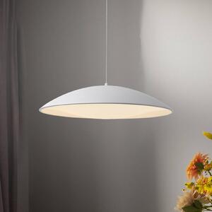 Schöner Wohnen LED závěsné světlo LENTE, bílé, Ø 50 cm, kov, Switchdim, stmívatelný, Bílá / opál, Obývací pokoj / jídelna, kov, Moderní
