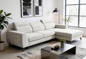 ROHOVÁ SEDAČKA, textil, slonovinová Livetastic - Sedací soupravy, Online Only