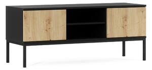 TV stolek LANZZI 120x40 cm, černá/dub artisan