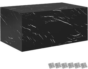 Tectake Konferenční stolek Lasley, nosnost 45 kg - Vzhled černého mramoru, 90 x 50 x 40 cm
