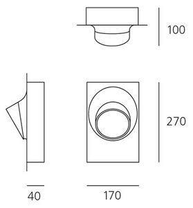 AR T081500 Ciclope zapuštěné šedá bílá - ARTEMIDE