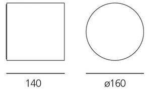AR T4211NLW00 Effetto kruh 1 large beam + 1 narrow beam šedá bílá - ARTEMIDE