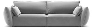 Světle šedá sametová pohovka 208 cm Vanda – Mazzini Sofas