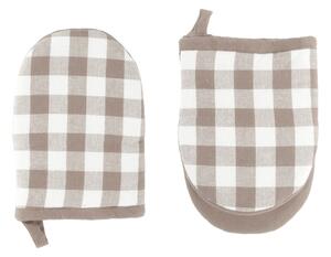 Bavlněné kuchyňské rukavice v sadě 2 ks Gingham – Tiseco Home Studio