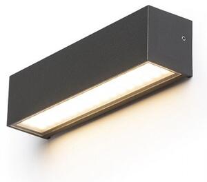 CAMARGUE nástěnná antracitová satinované sklo 230V LED 6W IP65 3000K - RED - DESIGN RENDL