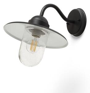 RED R13614 BEACON nástěnná černá strukturované sklo 230V E27 60W IP44 - RED - DESIGN RENDL