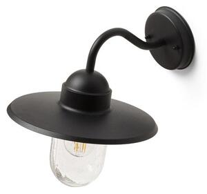 RED R13614 BEACON nástěnná černá strukturované sklo 230V E27 60W IP44 - RED - DESIGN RENDL