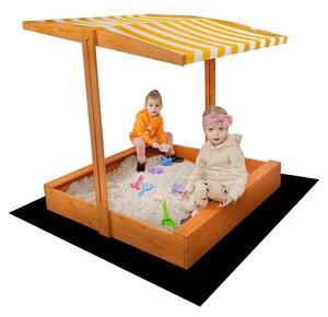 Dřevěné pískoviště se stříškou Slim - 120 cm