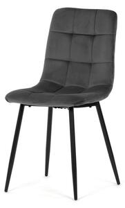 Jídelní židle sametová, šedá CT-281 GREY4