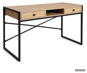 Kancelářský stůl ELONIS dub artisan / černé nohy