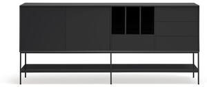 Černá komoda 220x98x45 cm Platt – Teulat
