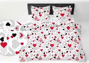 Povlečení flanelové Love dream 200x140cm+90x70cm TiaHome