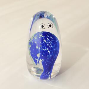 Skleněná figurka Crystal Blob Blue Bubble