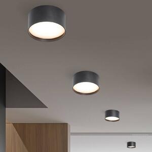 LED stropní svítidlo CMD 9092, Ø 12 cm, antracit, IP44, kovové