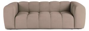 Taupe sametová pohovka 225 cm Cube – Bonami Selection